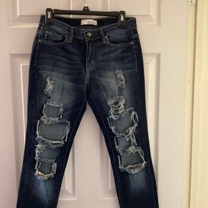 KanCan destroyed skinny jeans size 3 juniors